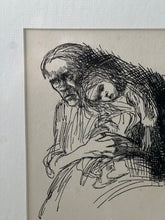 Load image into Gallery viewer, Athe kollwitz print of mother and two children circa 1920