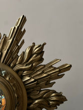 Load image into Gallery viewer, Sunburst gilt woodmirror circa 1950