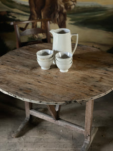 Antique French pine wine tasting table