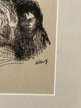 Load image into Gallery viewer, Athe kollwitz print of mother and two children circa 1920