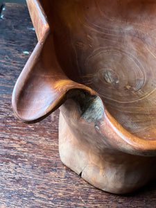 Teak root bowl