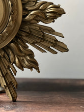 Load image into Gallery viewer, Sunburst gilt woodmirror circa 1950