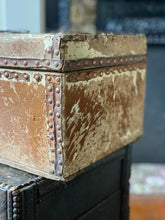 Load image into Gallery viewer, Antique Victorian pony hide box