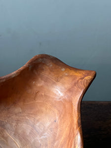 Teak root bowl