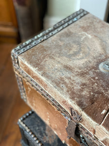 Antique Victorian pony hide box