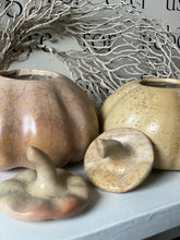 Load image into Gallery viewer, Pair of carved soapstone pumpkins circa 1960